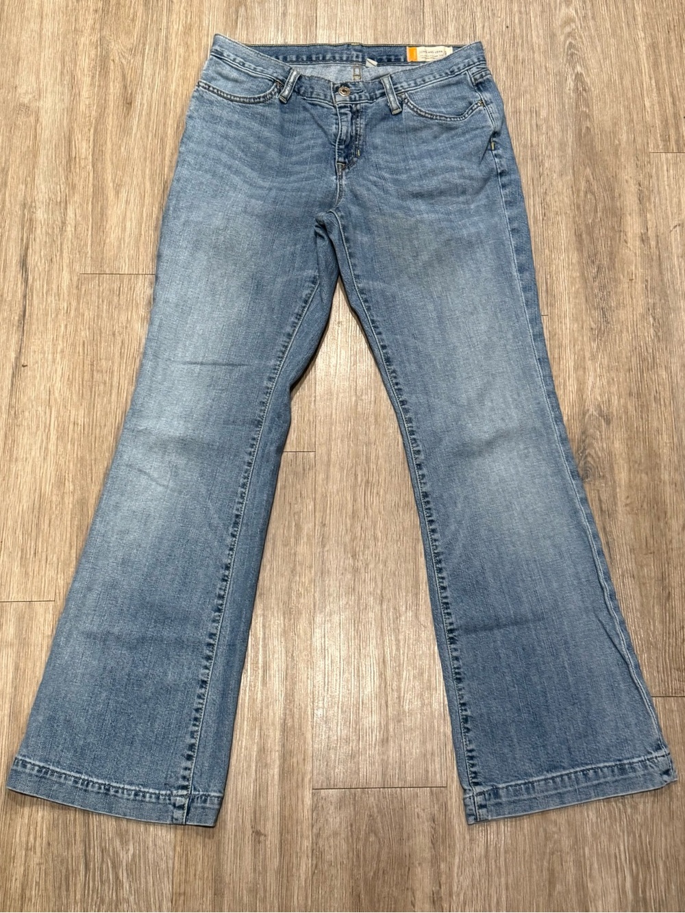 Vintage Y2K Gap Long and Lean Jeans Womens 6R Bootcut Flare Stretch Blue Denim